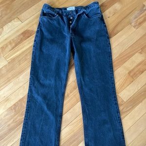 Agolde Loose Fit Washed Black Jeans